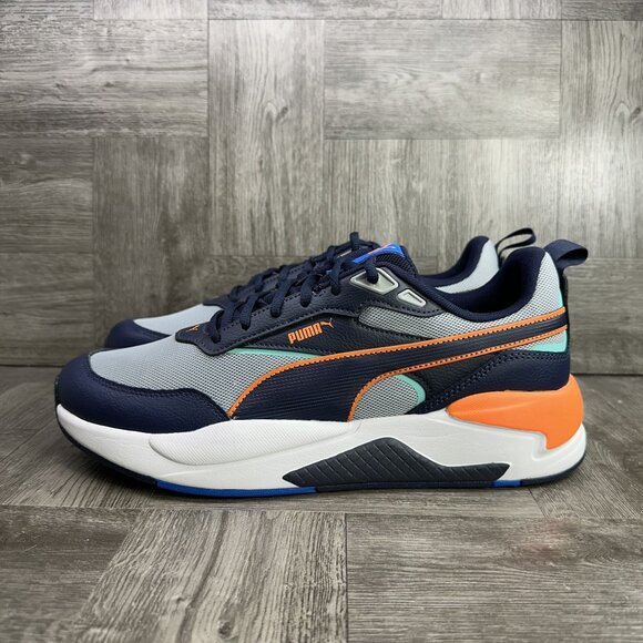 Puma X-Ray Clean Men's size 11.5 Blue Multicolored Running Shoes 401938-03 - Picture 2 of 8